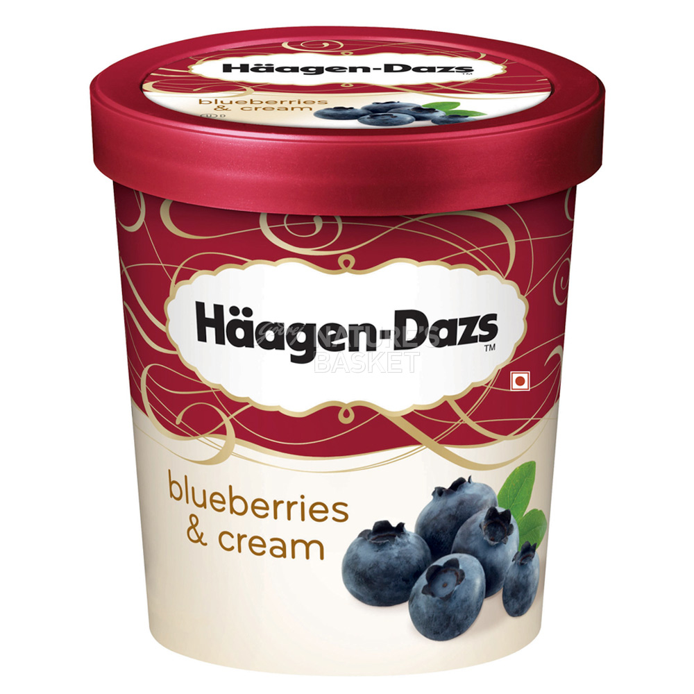 Blueberries Cream - Haagen Dazs | naturesbasket.co.in
