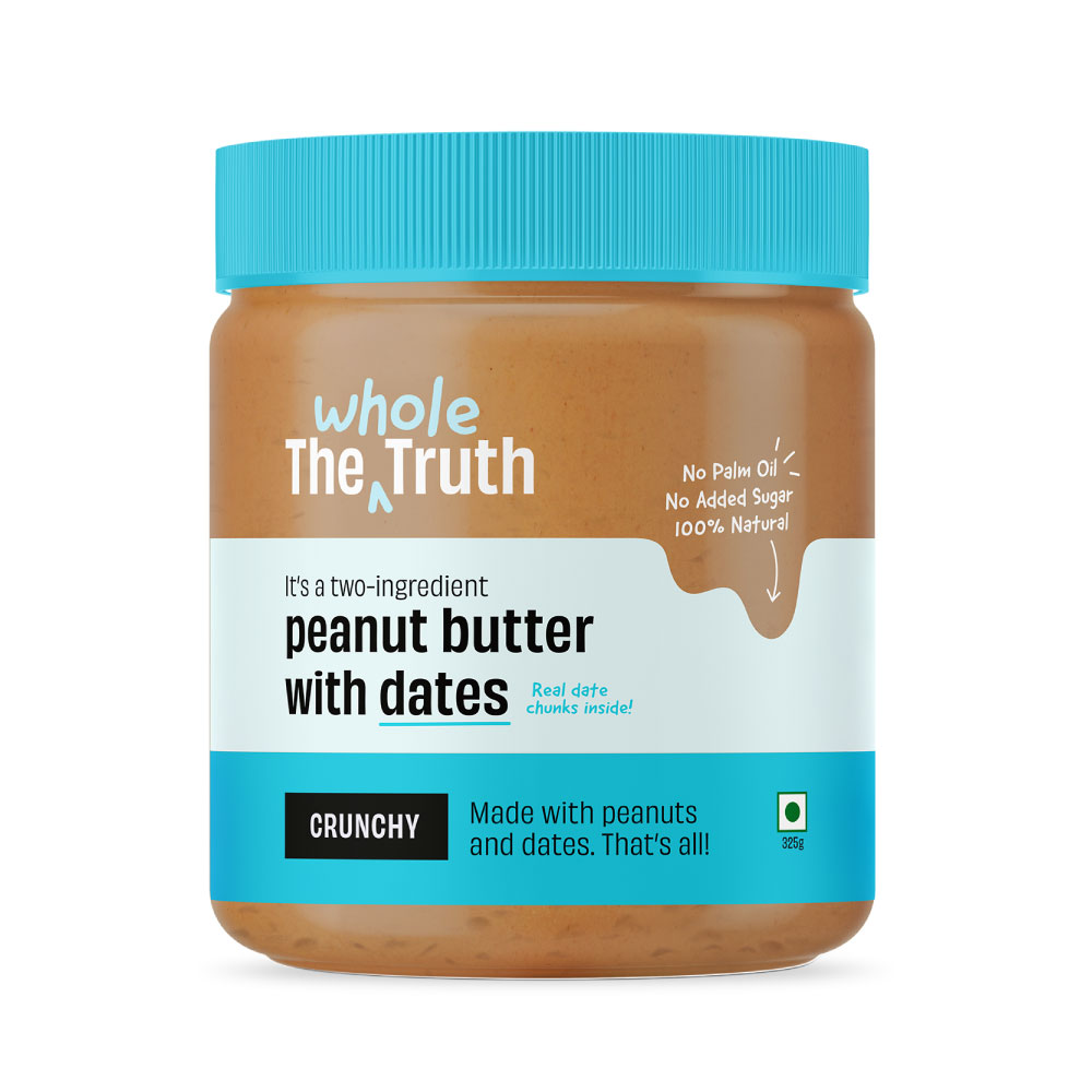 Buy The Whole Truth Unsweetened Peanut Butter Crunchy G Jar Online