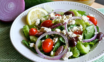Tasty greek-salad