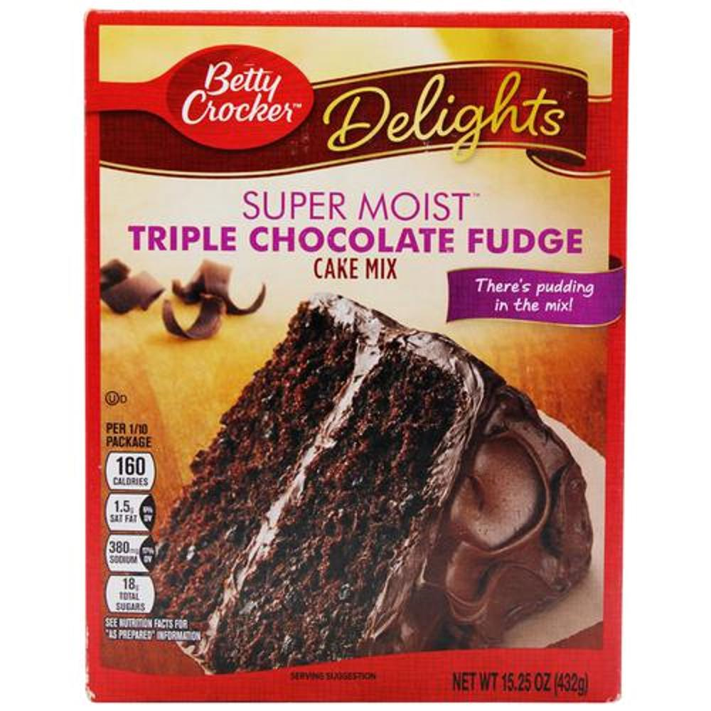 Buy Betty Crocker Chocolate Fudge Cake Mix, 432g Carton Online at