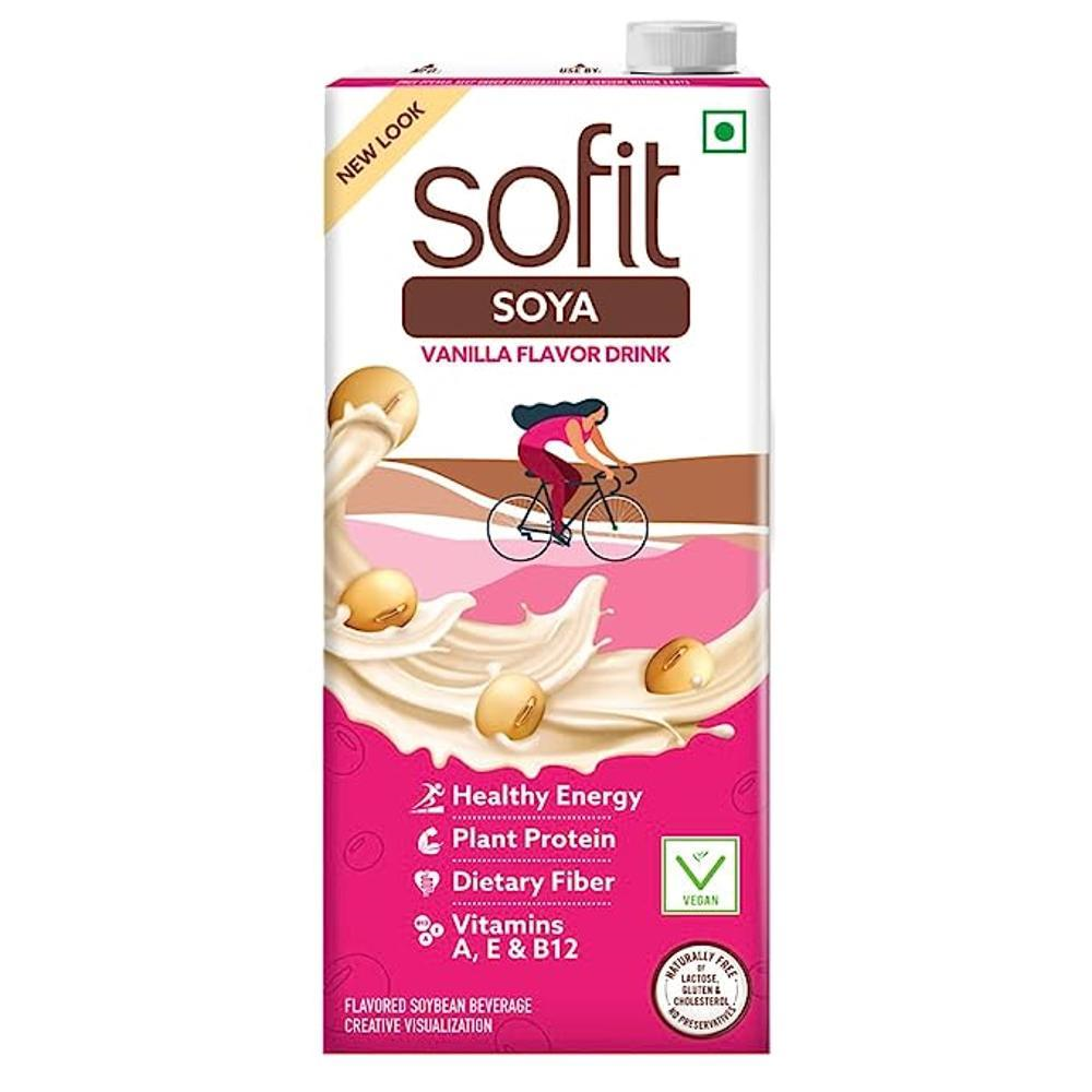 Buy Sofit Vanilla Soya Milk, 1L Tetra Pack Online at Natures Basket