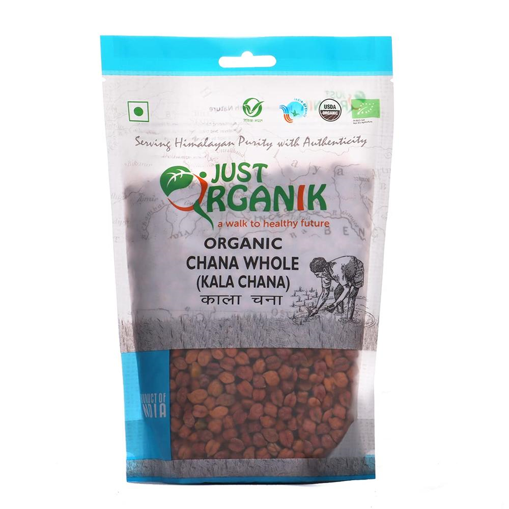 Buy Just Organik Organik Brown Chana, 500g Pouch Online at Natures Basket