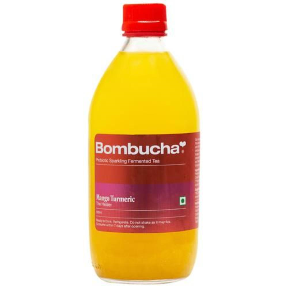 Buy Bombucha Mango Turmeric Kombucha, 500ml Bottle Online at Natures Basket