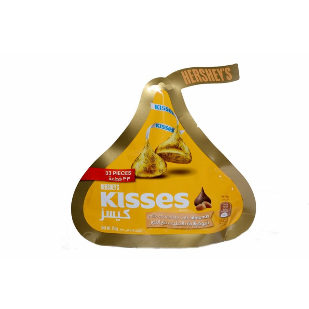 Kisses Milk Choc Almonds - Hersheys.- Buy Confectionary & Patisserie ...