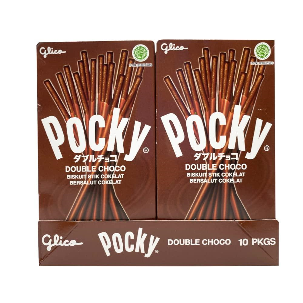 Buy Pocky Double Chocolate Biscuit Stick Chocolate, 470 g Box Online at ...