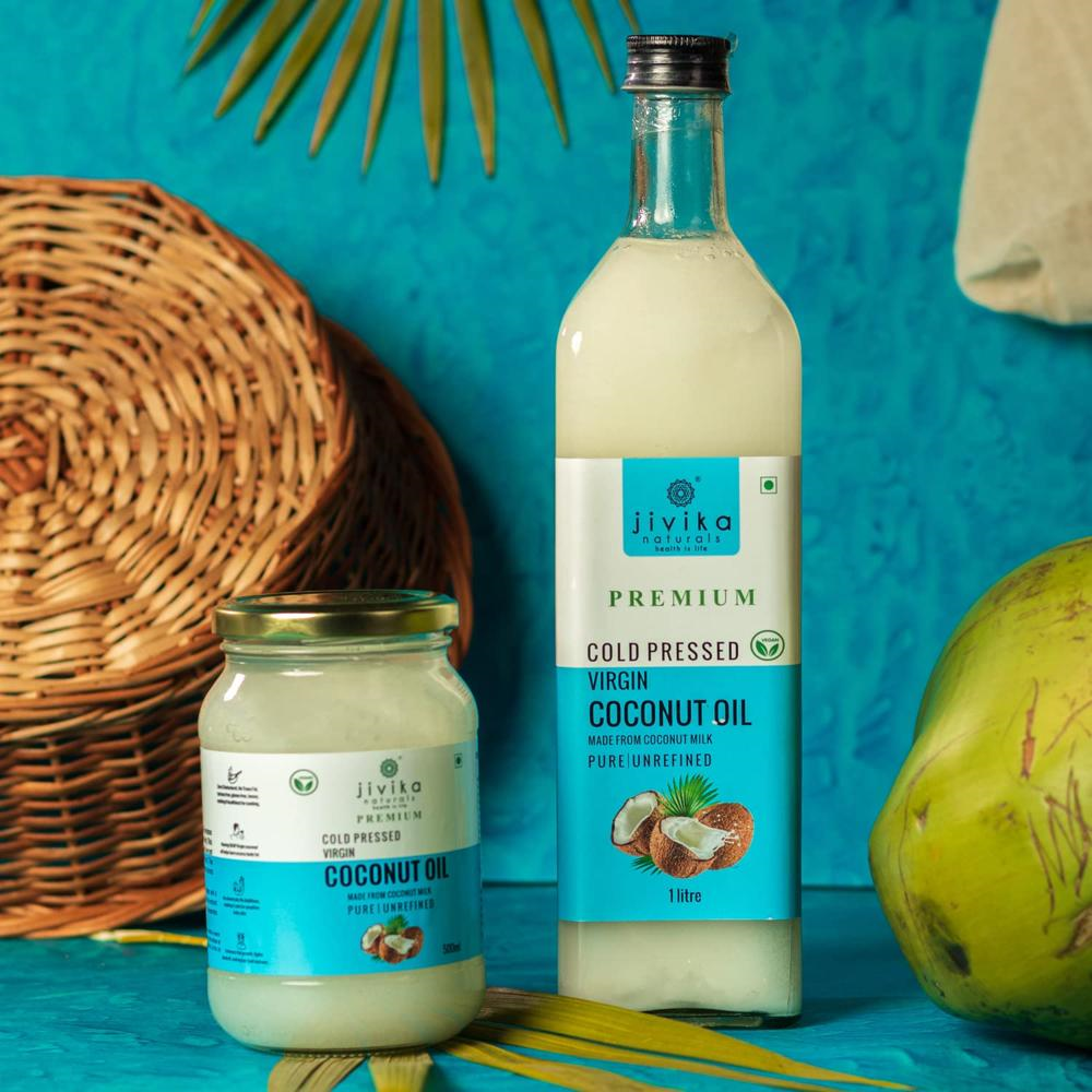Buy Jivika Cold Pressed Virgin Coconut Oil, 500ml Online at Natures Basket