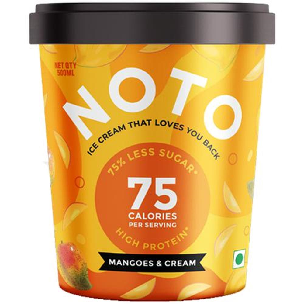 Buy Noto Ice Cream Ice Cream Mangoes Cream Flavour, 500ml Online at