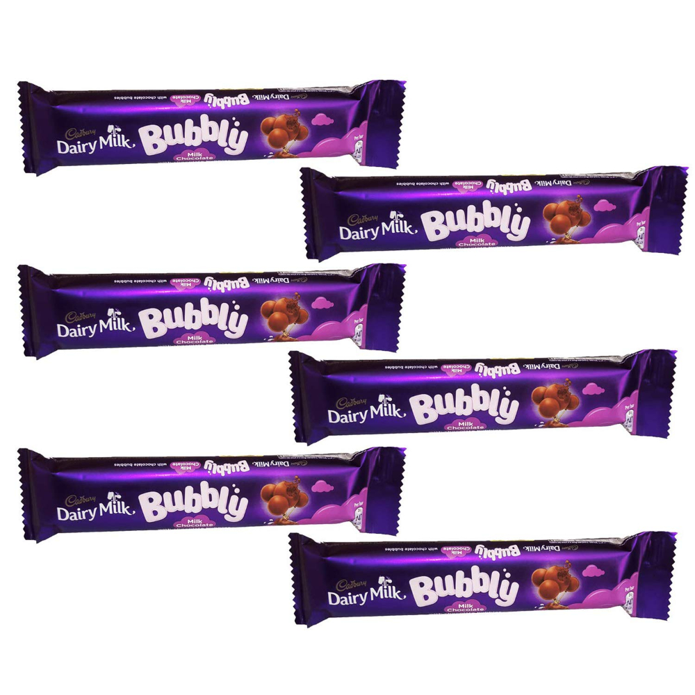 Buy Cadbury Dairy Milk Bubbly Milk Chocolate, 28g Packet Online at