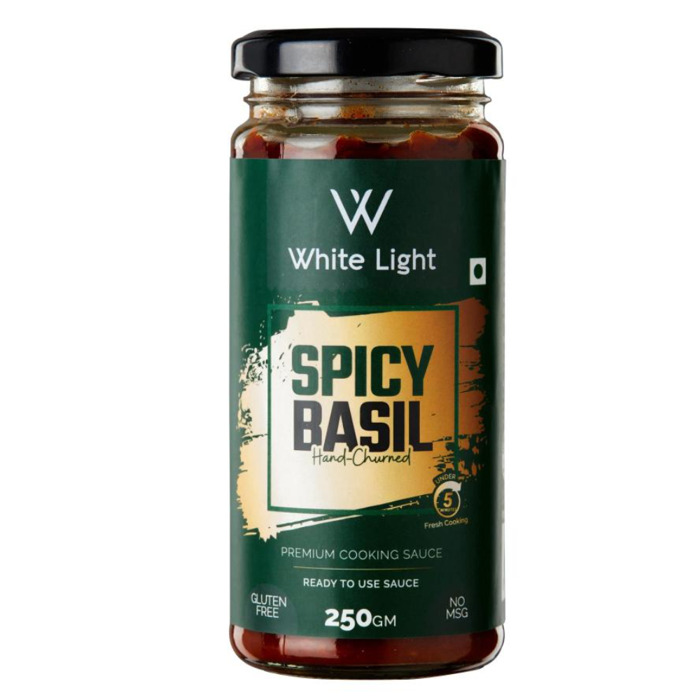 Buy White Light Food Spicy Basil Sauce, 250g Jar Online at Natures Basket
