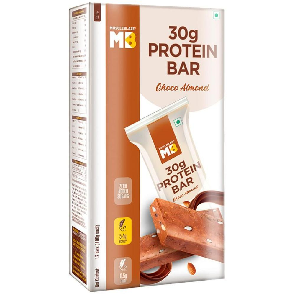 Buy Muscleblaze Almond Chocolate Protein Bar, 30g Box Online at Natures