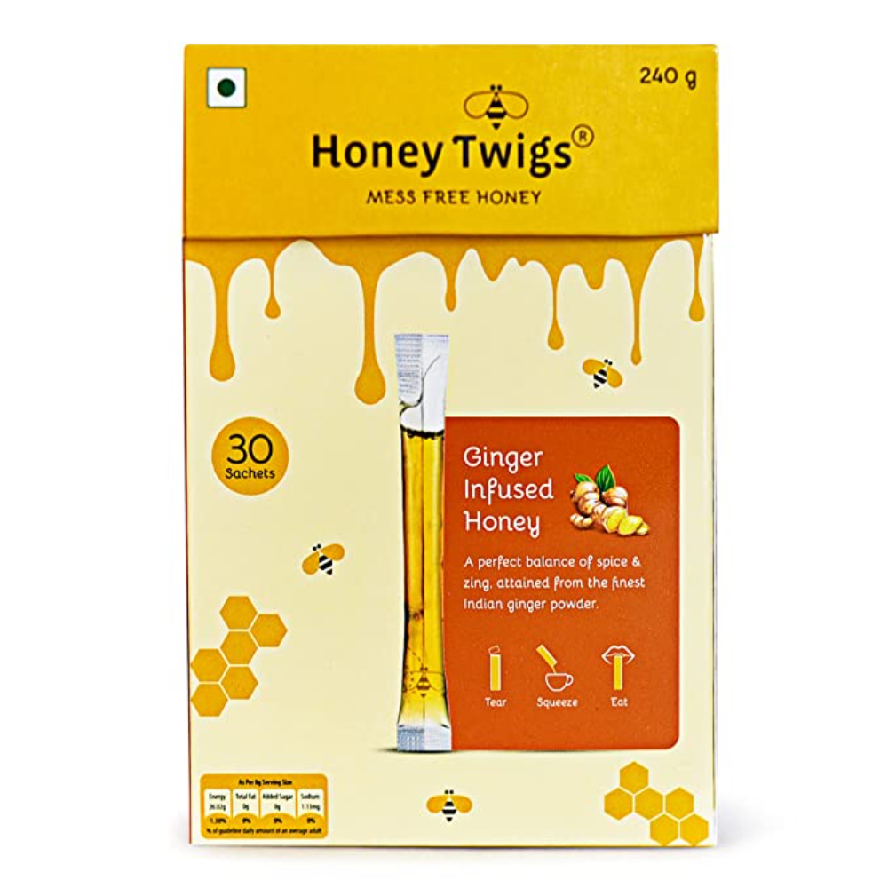 Buy Honey Twigs Ginger Infused Honey, 240g Box Online at Natures Basket