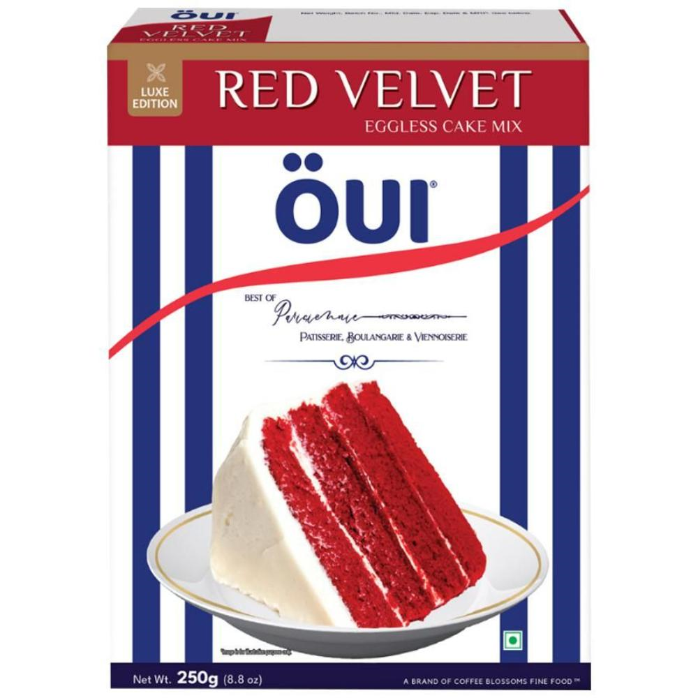 Buy Oui Red Velvet Eggless Cake Mix, 250g Box Online at Natures Basket