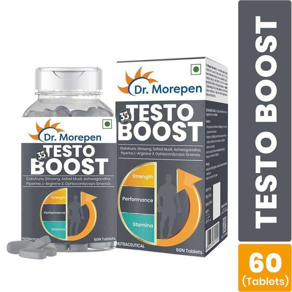 Buy Dr. Morepen Testosterone Booster, 60Tablets Jar Online at Natures