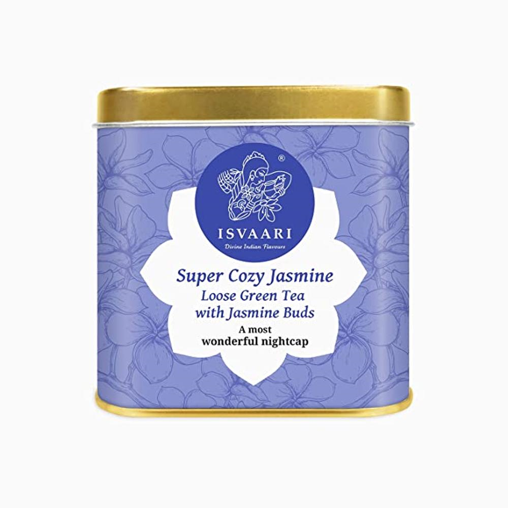 Buy Isvaari Jasmine Green Tea Buds, 50g Tin Online at Natures Basket