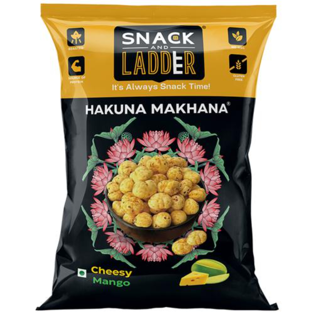 Buy Snack And Ladder Hakuna Makhana Cheesy Mango 70g Pouch Online At