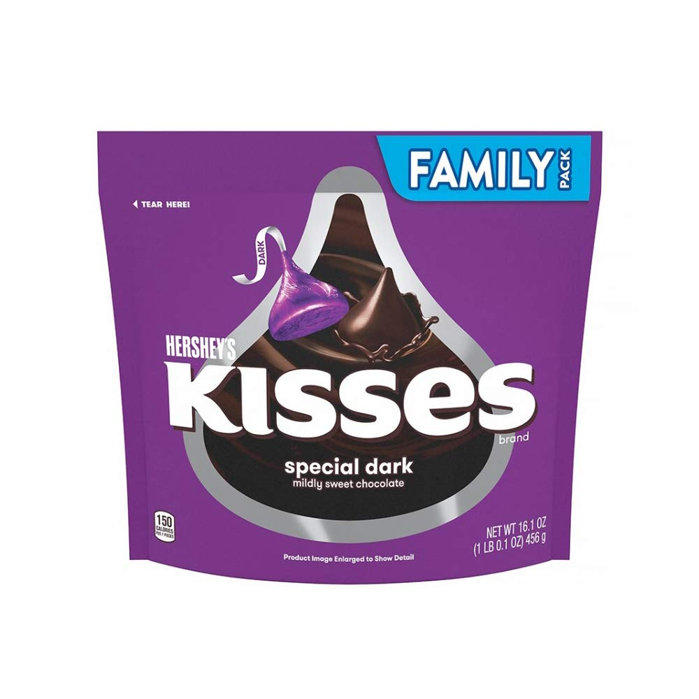 Buy Hersheys Kisses Special Dark Chocolate, 456g Pouch Online at