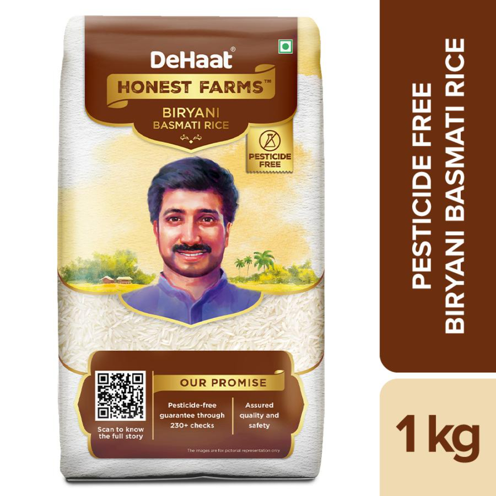 Buy Dehaat Honest Farms Dehaat Honest Farms Biryani Basmati Rice, 1Kg