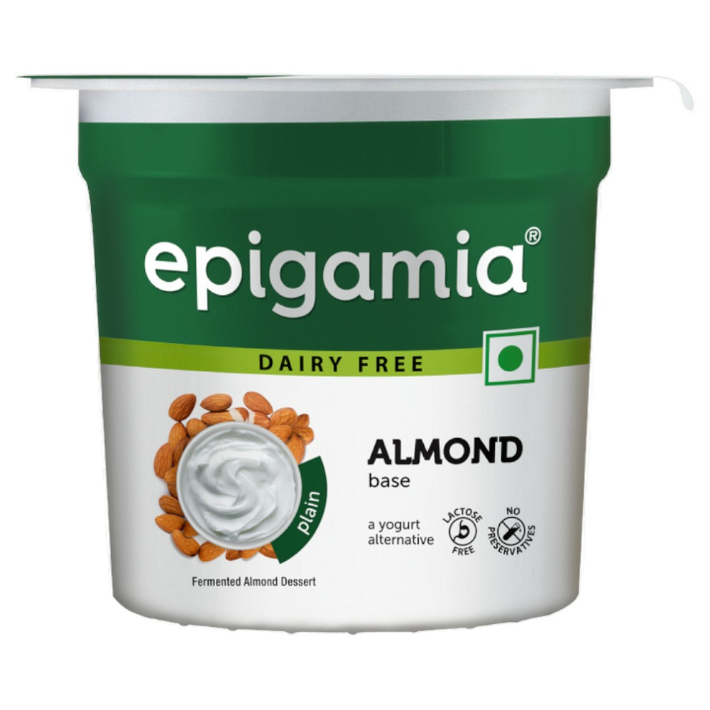 Buy Epigamia Strawberry Almond Base, 90g Cup Online at Natures Basket