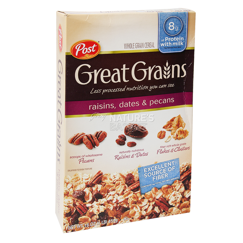 POST GREAT GRAINS RAISIN DATE CANS 16OZ naturesbasket.co.in