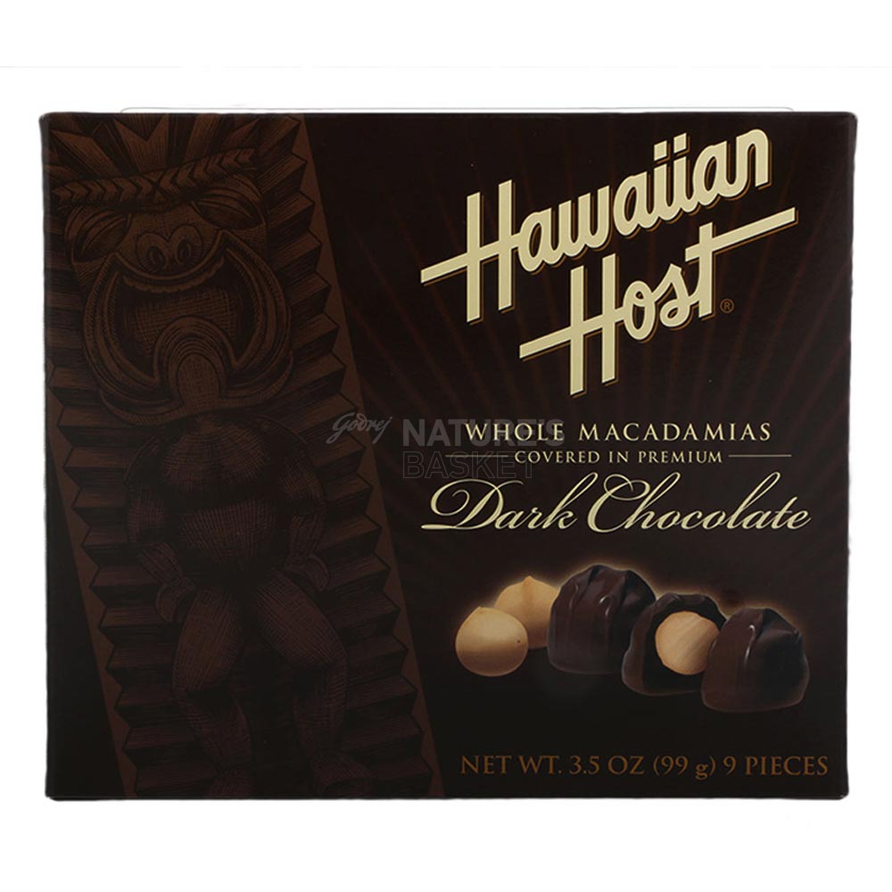 Dark Chocolate Covered Macadamia Nuts Hawaiian Host naturesbasket.co.in