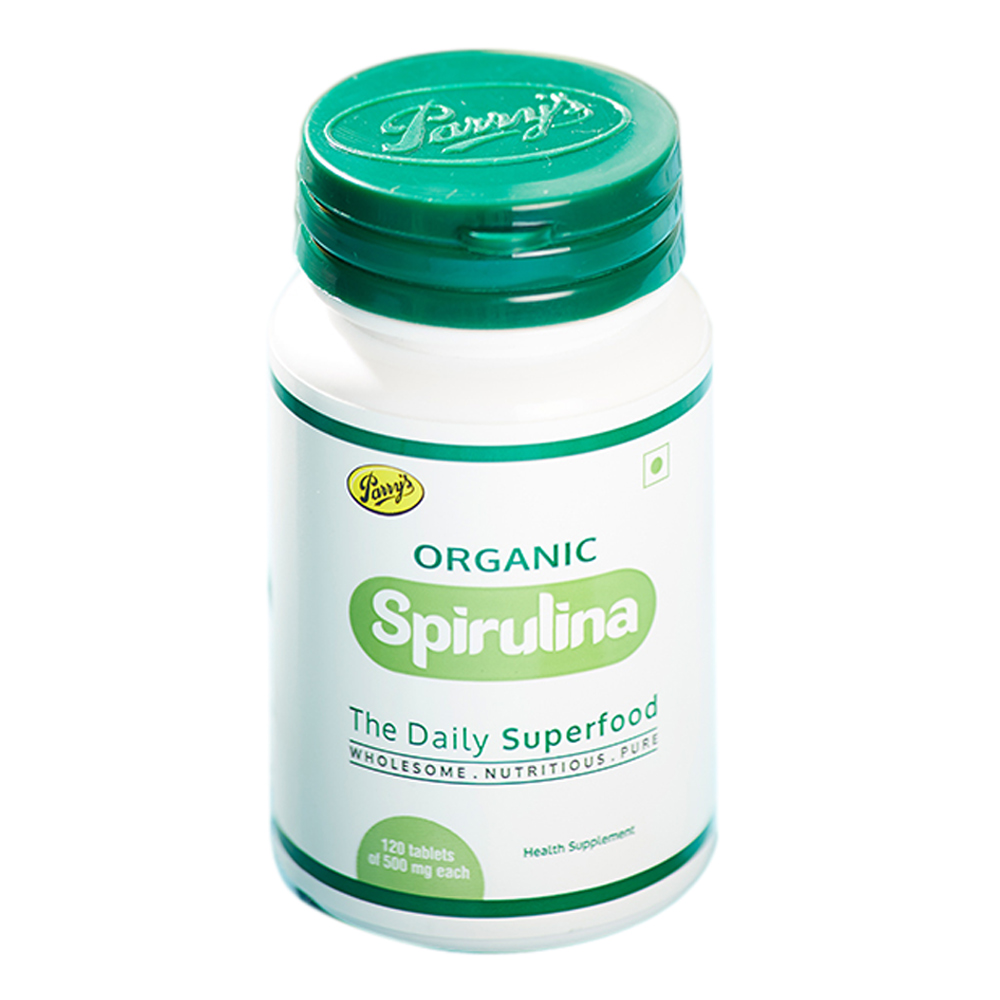 Buy ParryS Wellness Organic Spirulina Tablets, 100g Bottle Online at