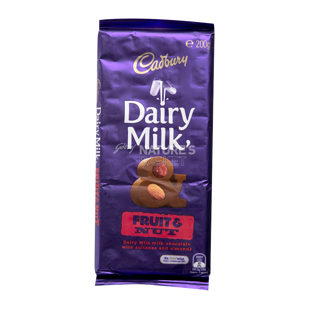 Buy Cadbury Dairy Milk Fruit & Nut 180G Online at Natures Basket