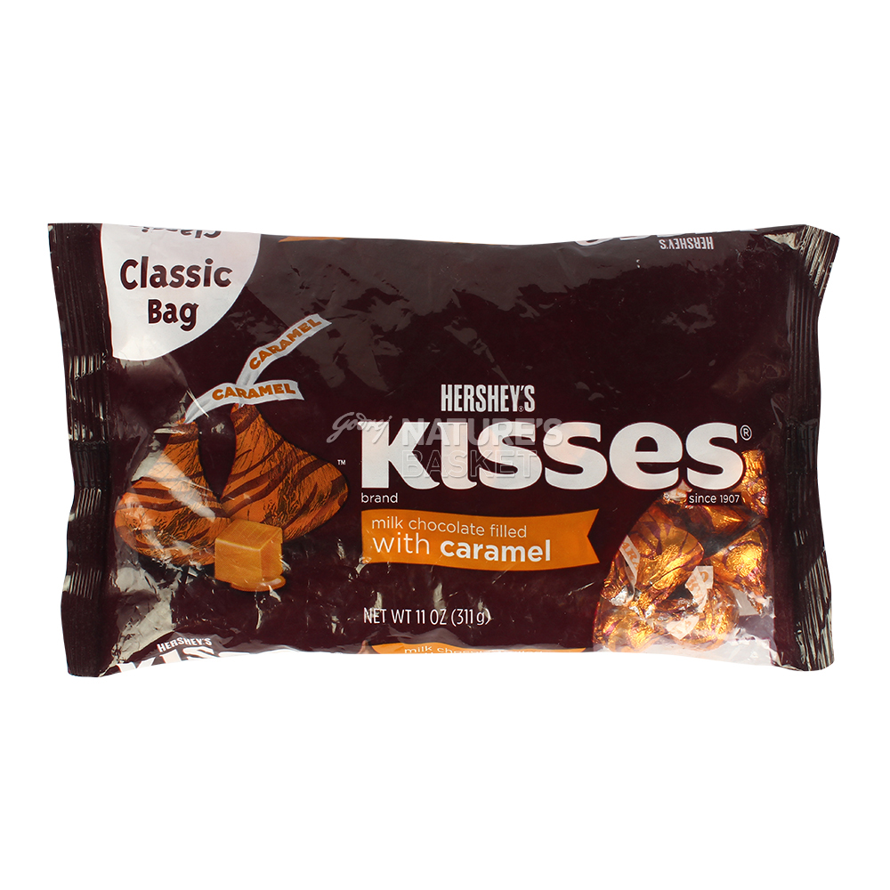 Kisses With Caramel Chocolate Hersheys naturesbasket.co.in
