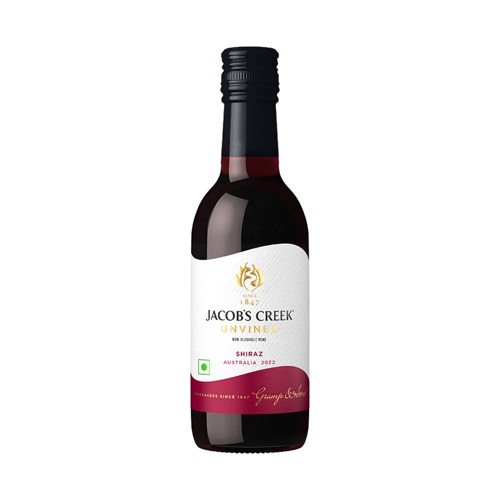 Buy Jacobs Creek Red Wine Unvined Shiraz Non-Alcoholic 187Ml Online at ...