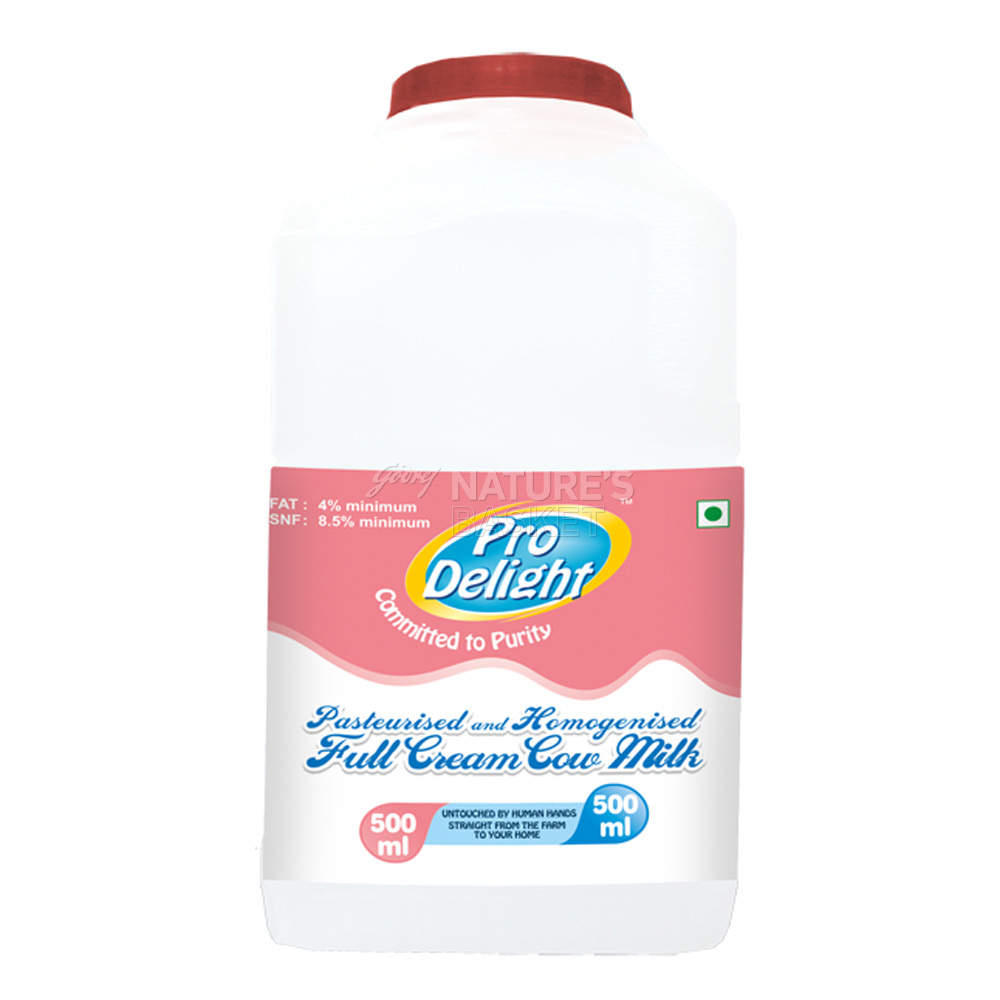 Full Cream Cow Milk ProDelight Milk naturesbasket.co.in