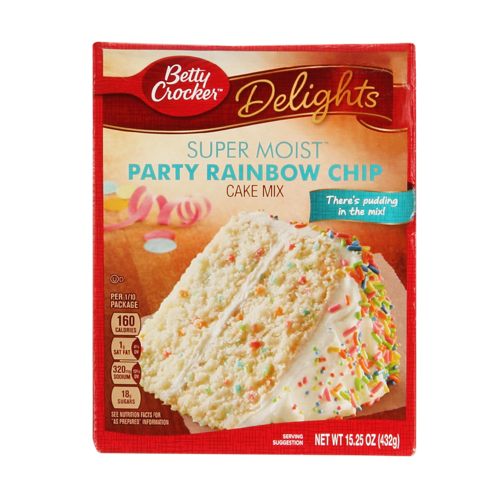 BETTY CROCKER RAINBOW CHIP CAKE MIX 432G | naturesbasket.co.in