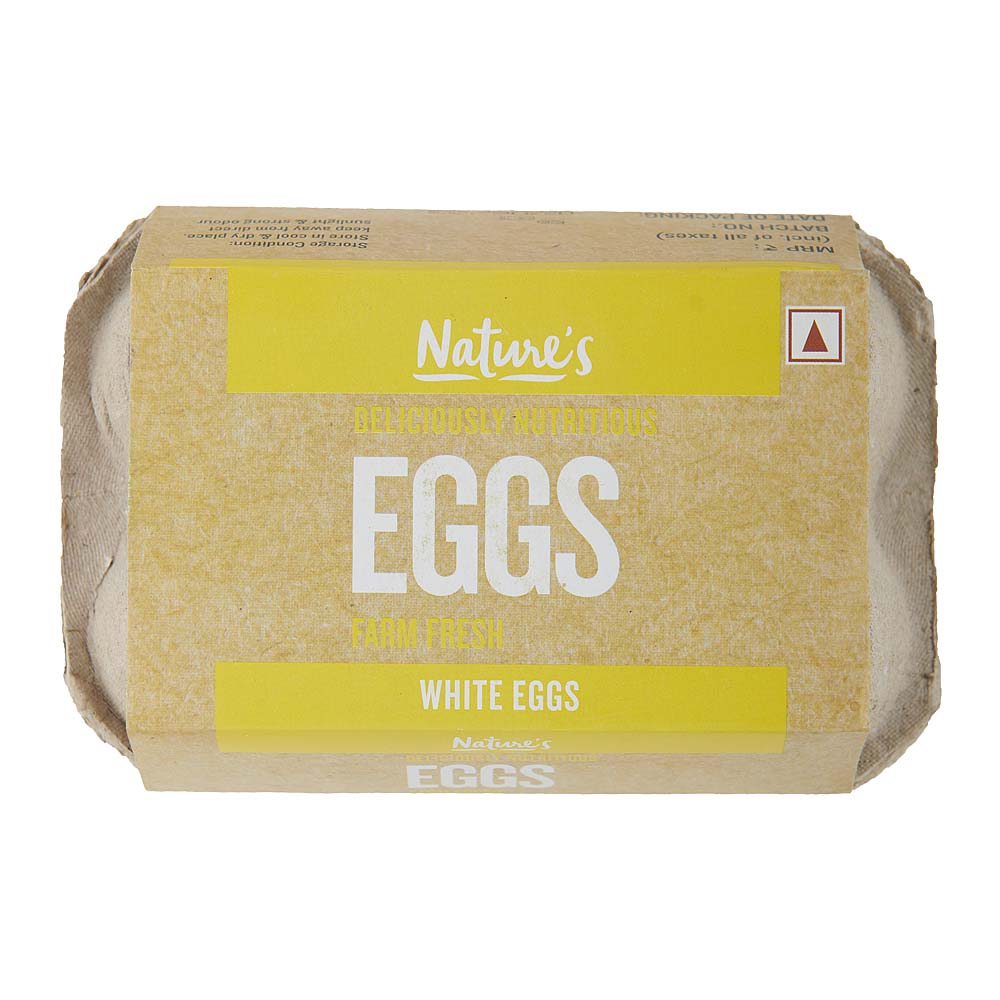 Buy Natures Farm Fresh Eggs, 6Pieces Box Online at Natures Basket