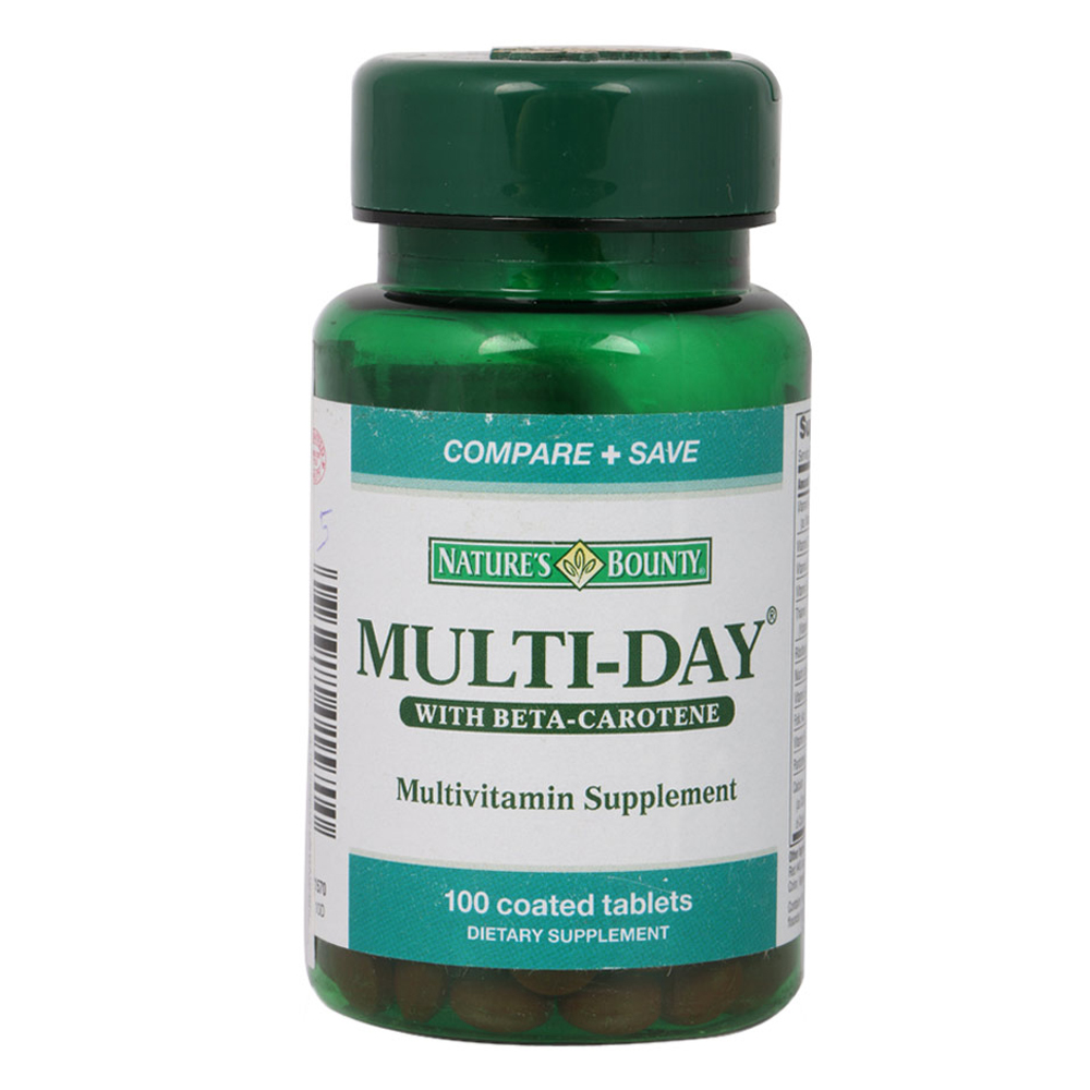 Multi Day Multivitamin Supplement with Beta Carotene 100 Tablets