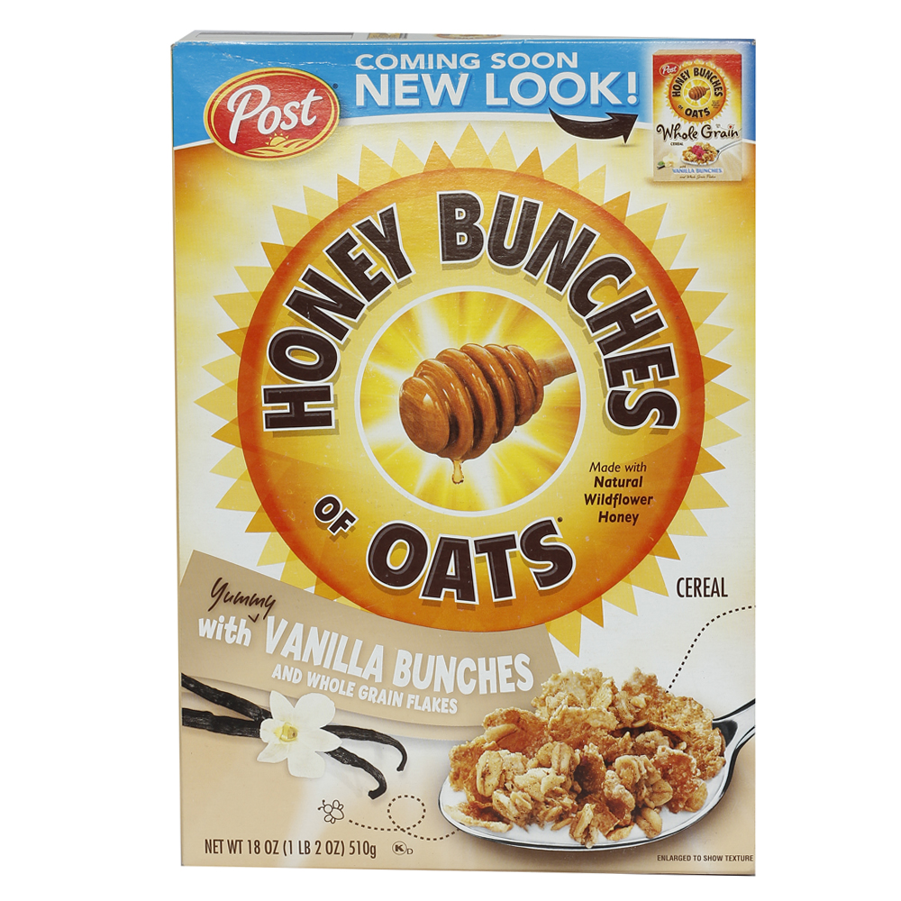 Buy Post Honey Bunches Of Oats Vanilla 510g Box Online At Natures Basket