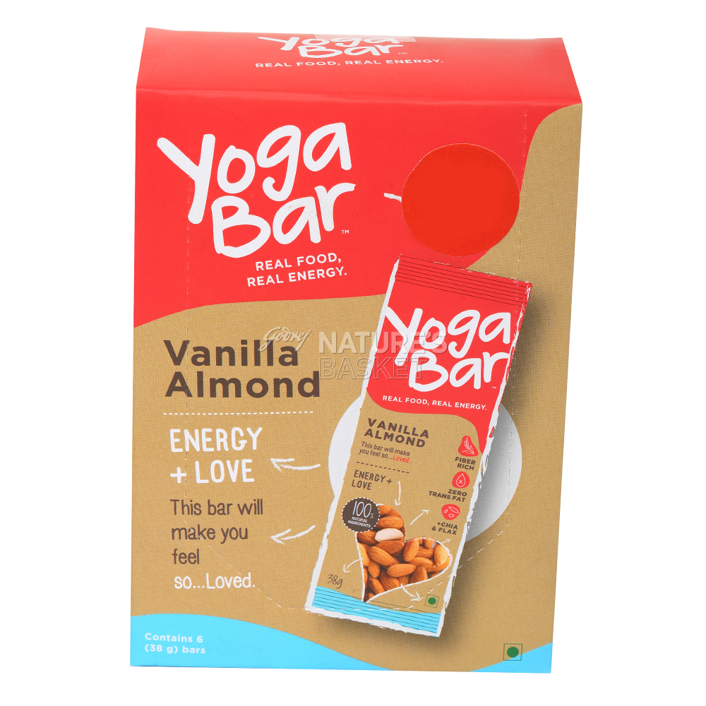 Buy Yoga Bar Multigrain Energy Bar Vanilla Almond, 38g Packet Online at