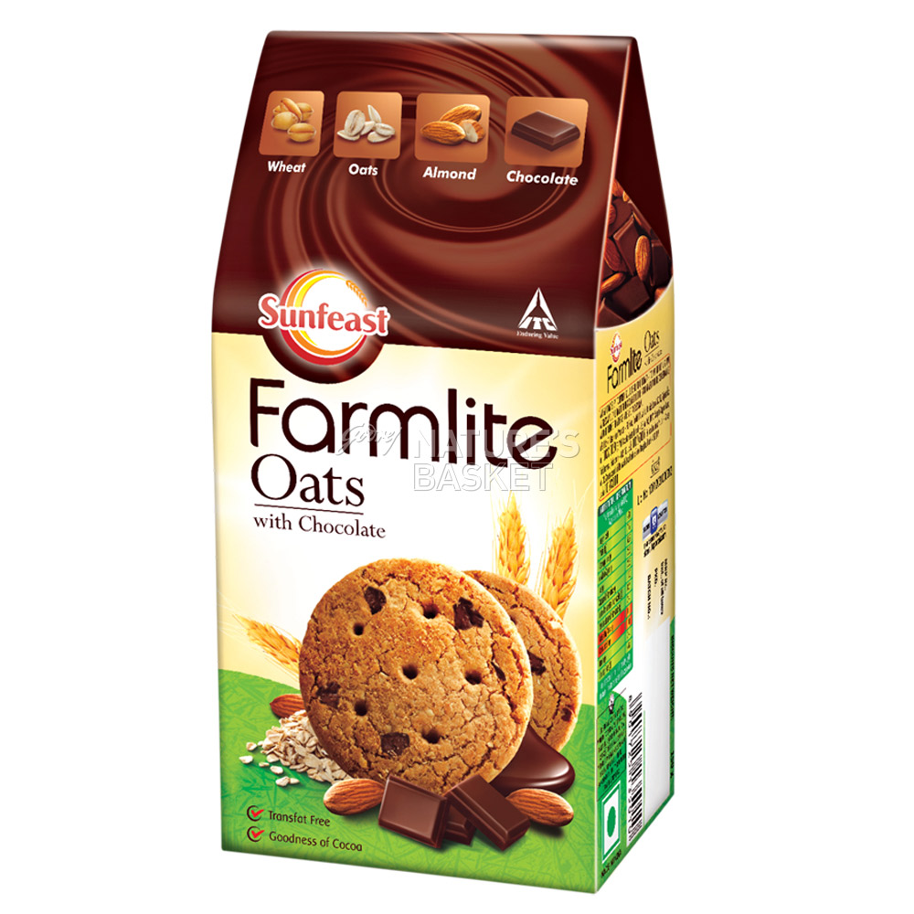 Farmlite Oat Chocolate Biscuit Sunfeast naturesbasket.co.in