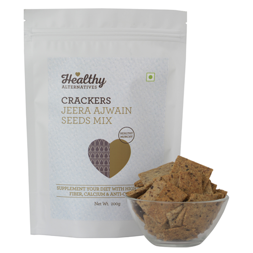 Crackers Ajwain & Seed Mix Healthy Alternatives naturesbasket.co.in