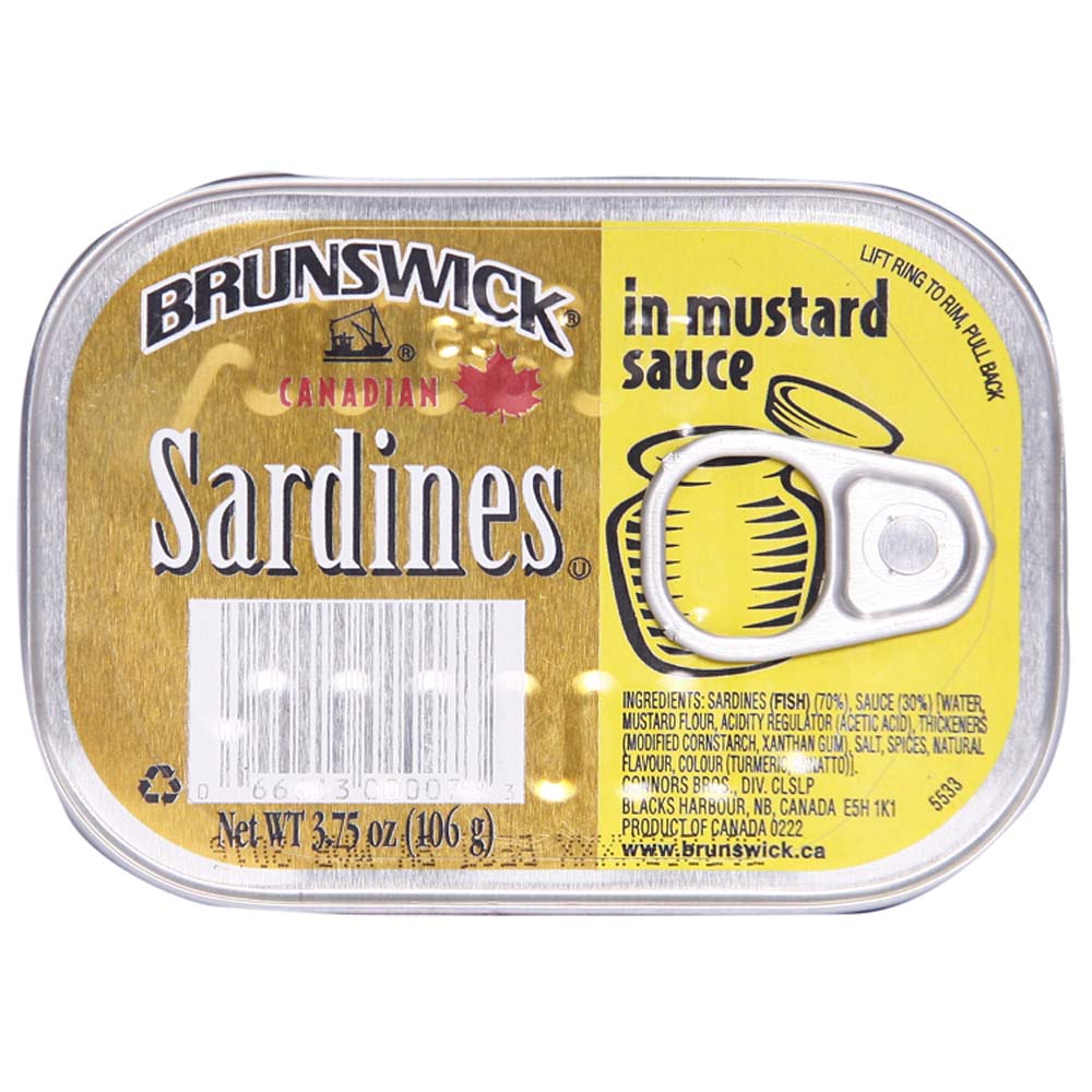 Canadian Sardines in Mustard Sauce Brunswick naturesbasket.co.in