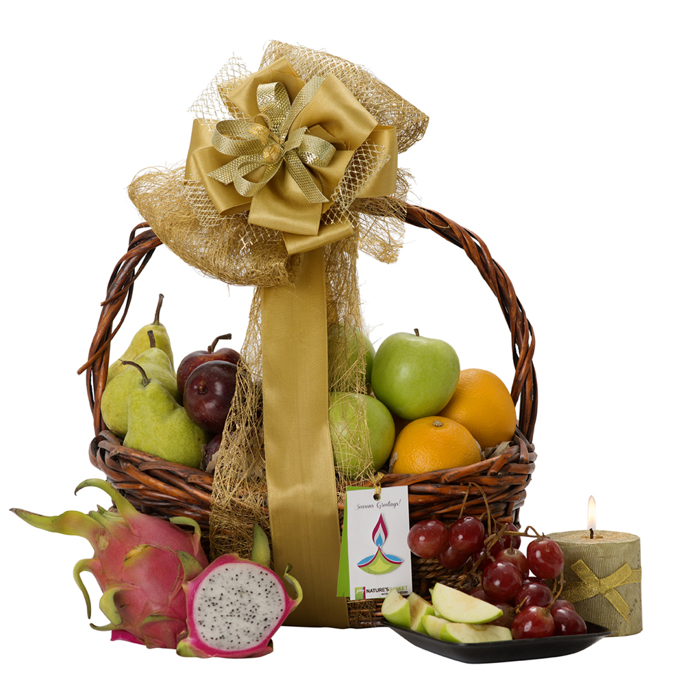 Fruits Gift Hamper Buy Fruity Celebration Gift Hampers Online Medium Nature's Basket
