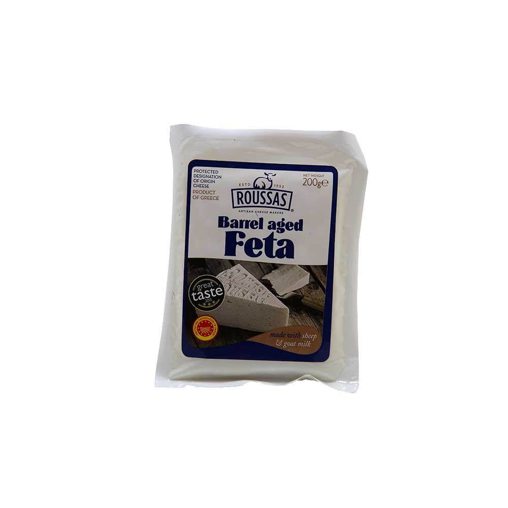 Buy Roussas Barrel Aged Feta Authentic, 200g Packet Online At Natures ...