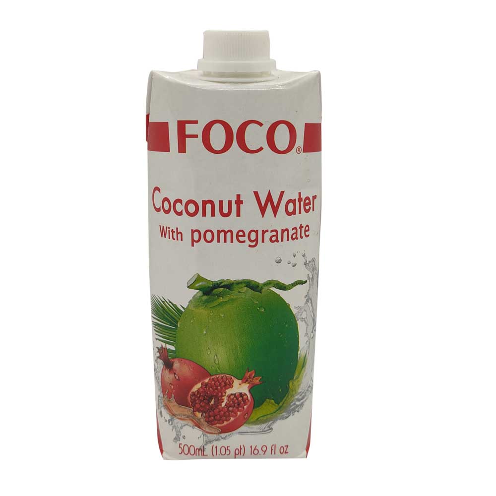 Foco Pomegranate Coconut Water, 500Ml Tetra Pack naturesbasket.co.in