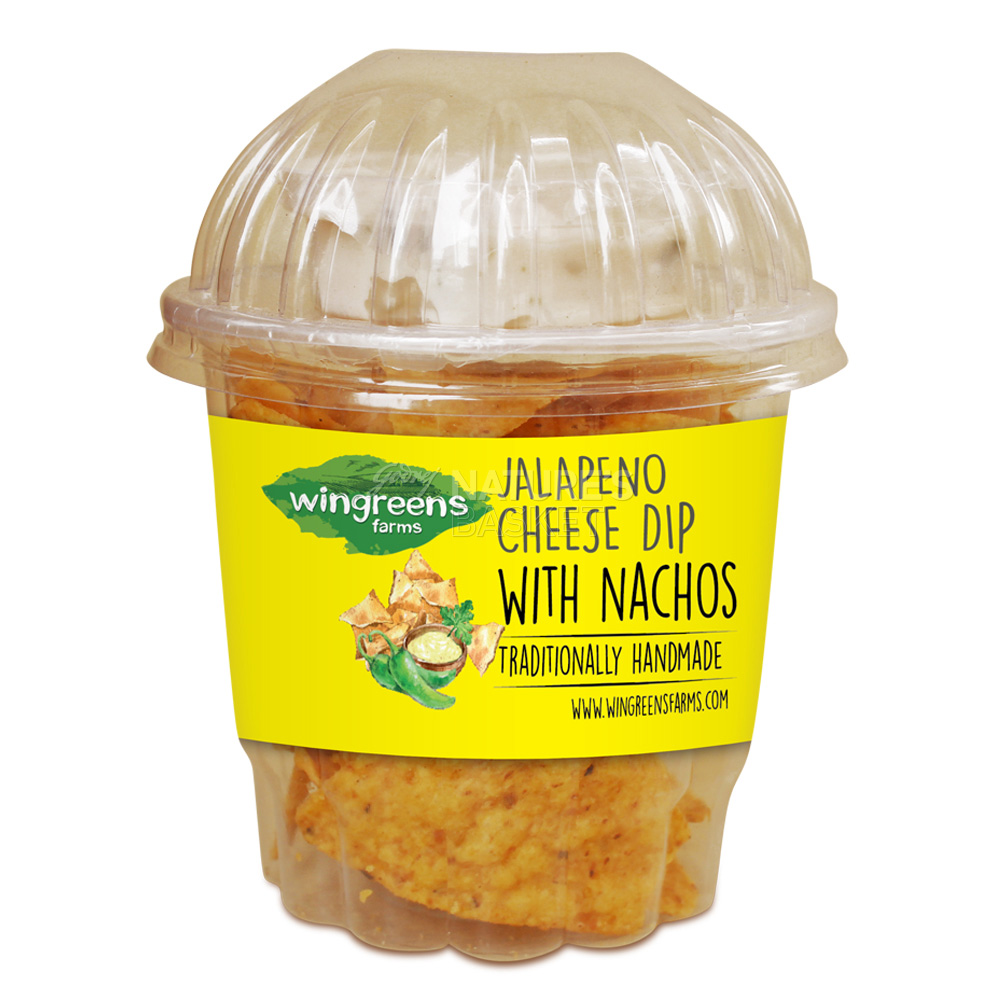 Buy Wingreens Jalapeno Cheese Dip with Nachos, Tub Online at Natures Basket