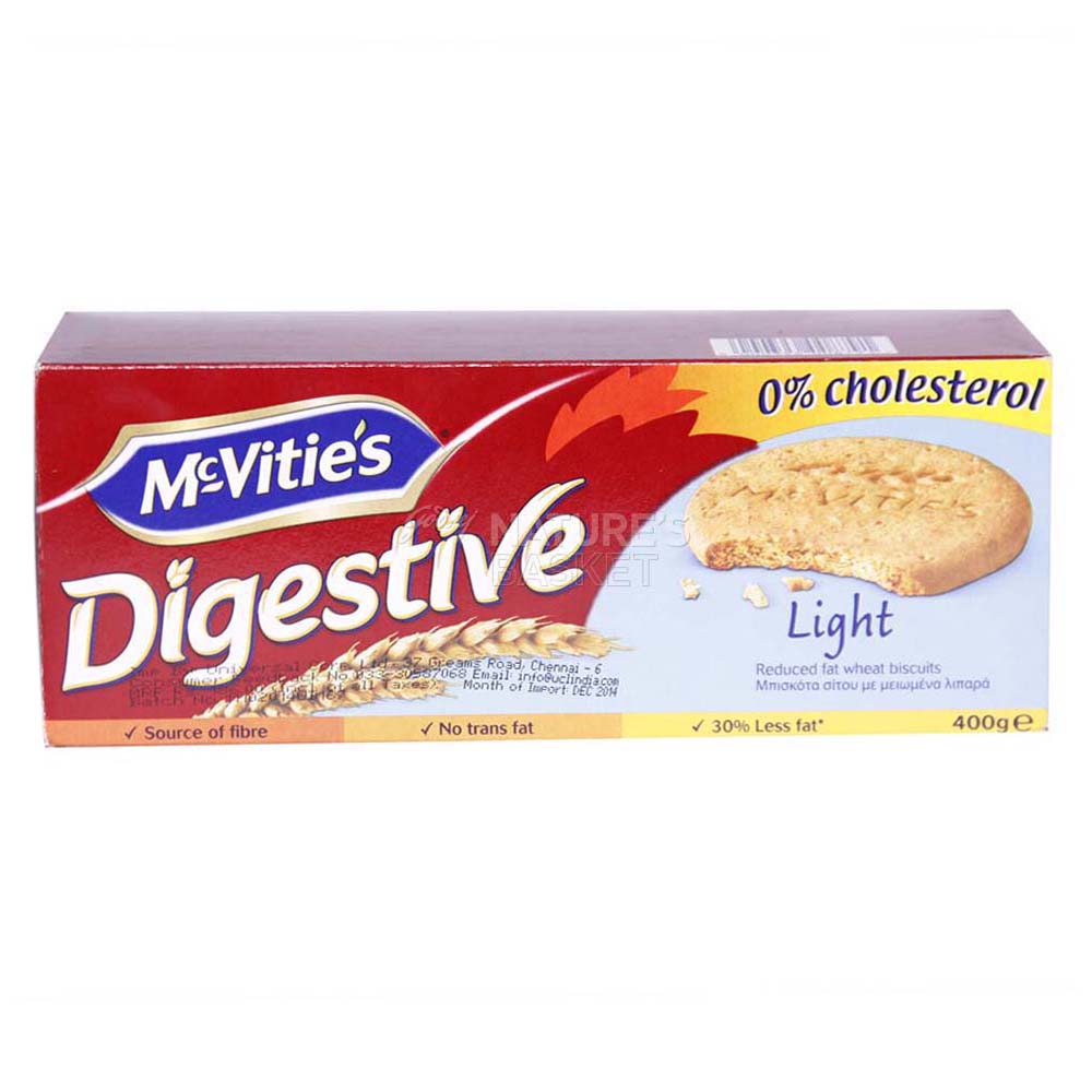 Buy Mcvities Digestive Light Biscuits 400g Pouch Online At Natures Basket