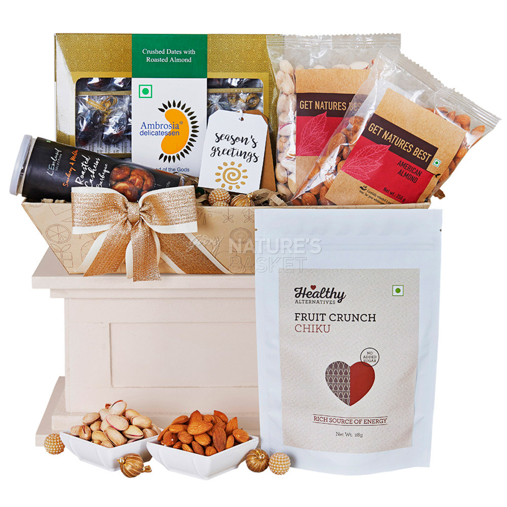 Exotic Dry Fruit Hamper Medium naturesbasket.co.in