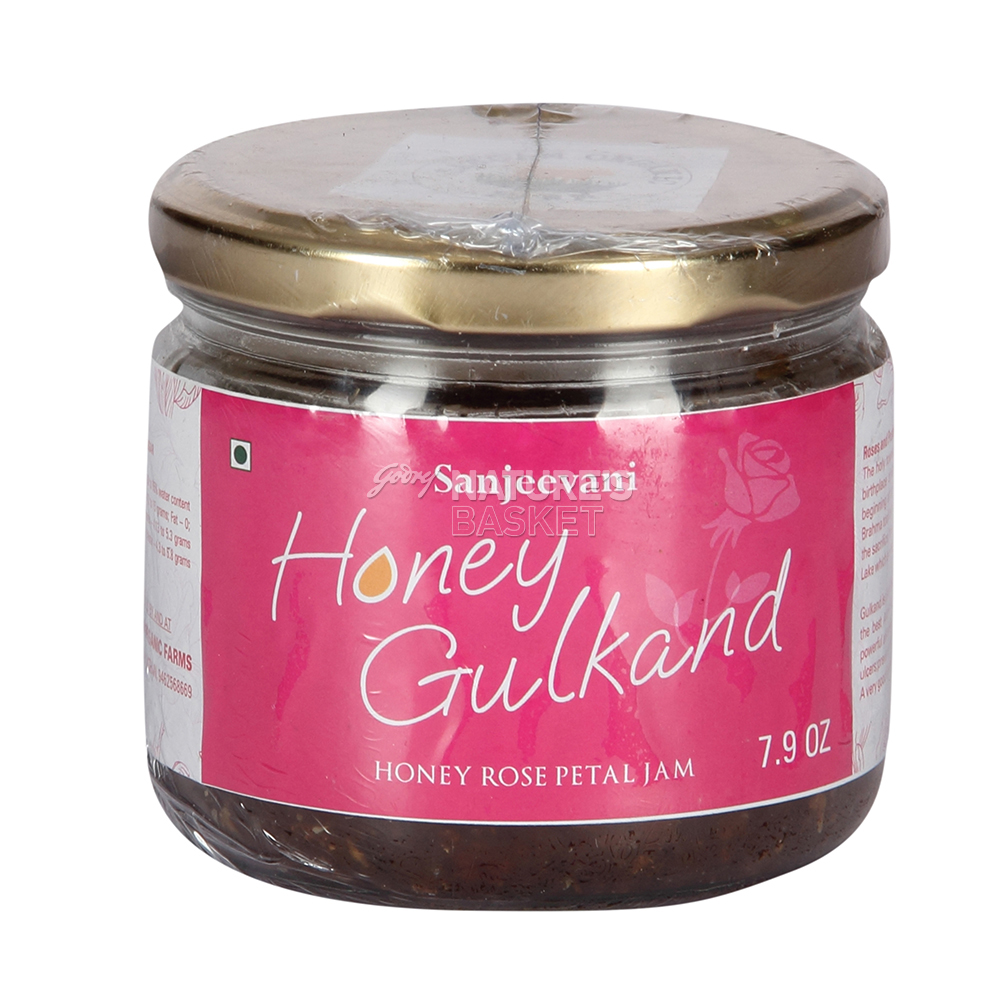 Gulkand Honey Sanjeevani naturesbasket.co.in