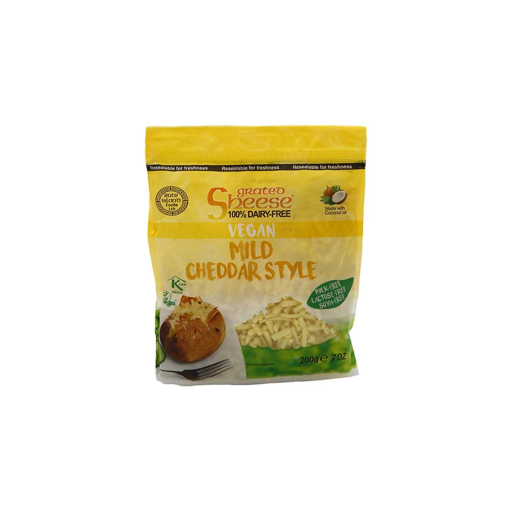 Buy Sheese Vegan Grated Mature Cheddar Style Cheese, 200g Online at