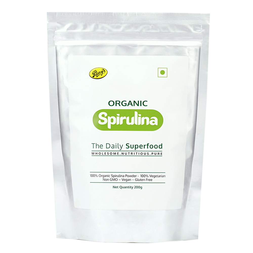Buy Parrys Wellness Spirulina Powder, 200g ?Canister Online at Natures Basket