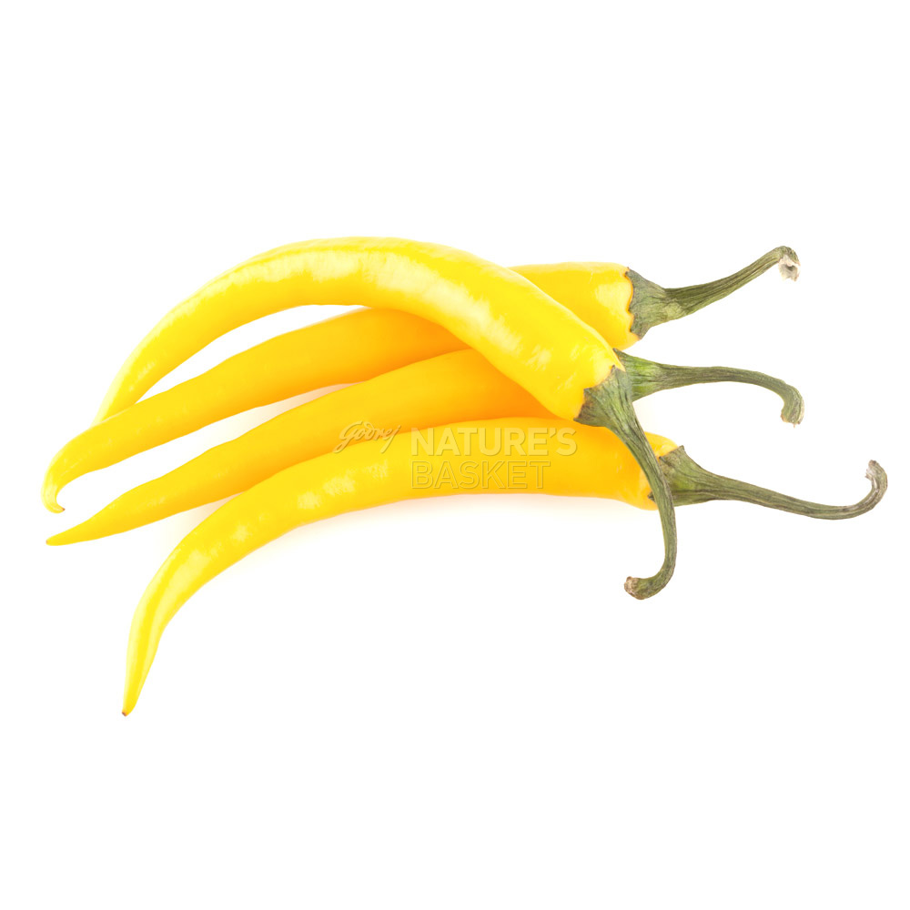 Yellow Chilli Buy Exotic Thai Long Yellow Chilli Online at Best Price in India Godrej Nature