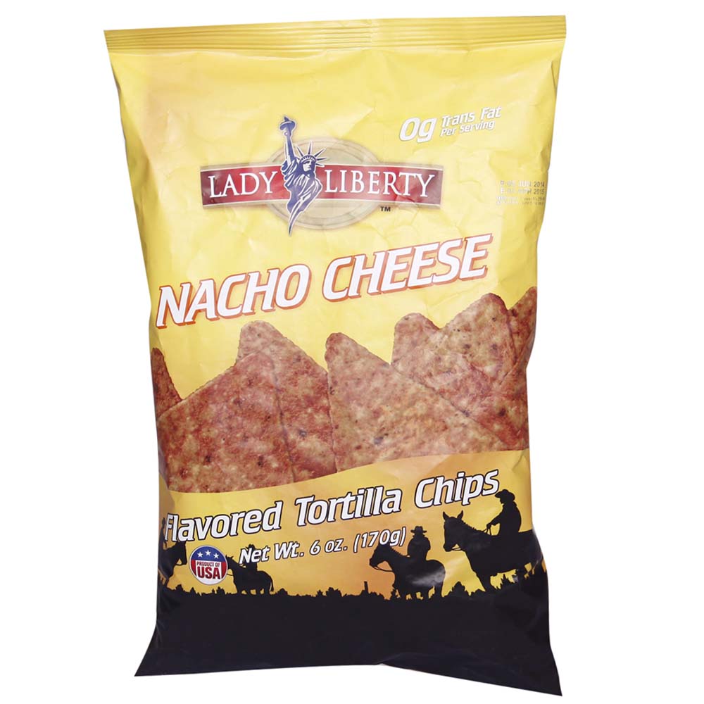 Tortilla Chips Nacho Cheese Lady Liberty naturesbasket.co.in
