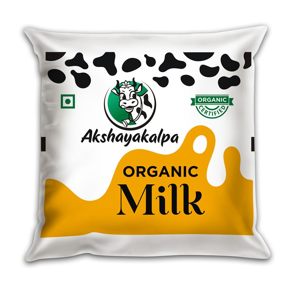 Akshayakalpa - Organic Farm Fresh Milk, 500 Ml | Naturesbasket.co.in