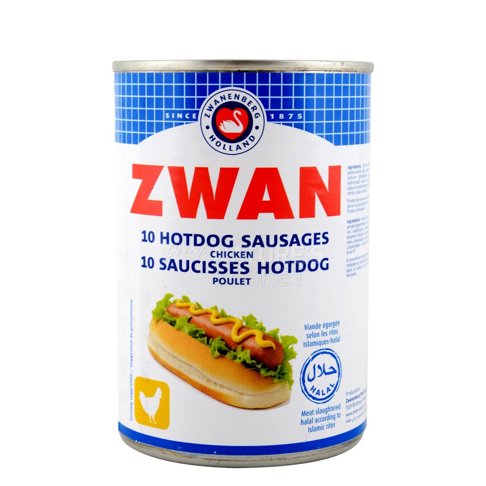 Chicken Halal Hot Dog Sausages Zwan naturesbasket.co.in